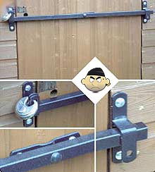 Shed Bar: secure your shed door today