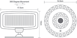 Solar PIR porch light