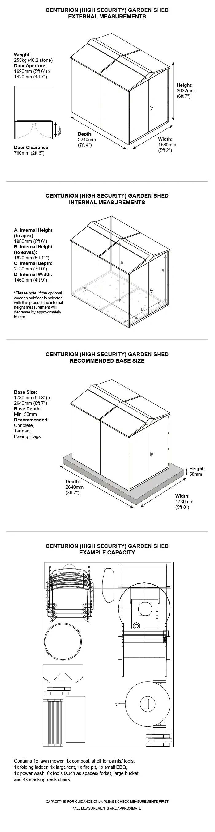 Asgard Centurion Dimensions