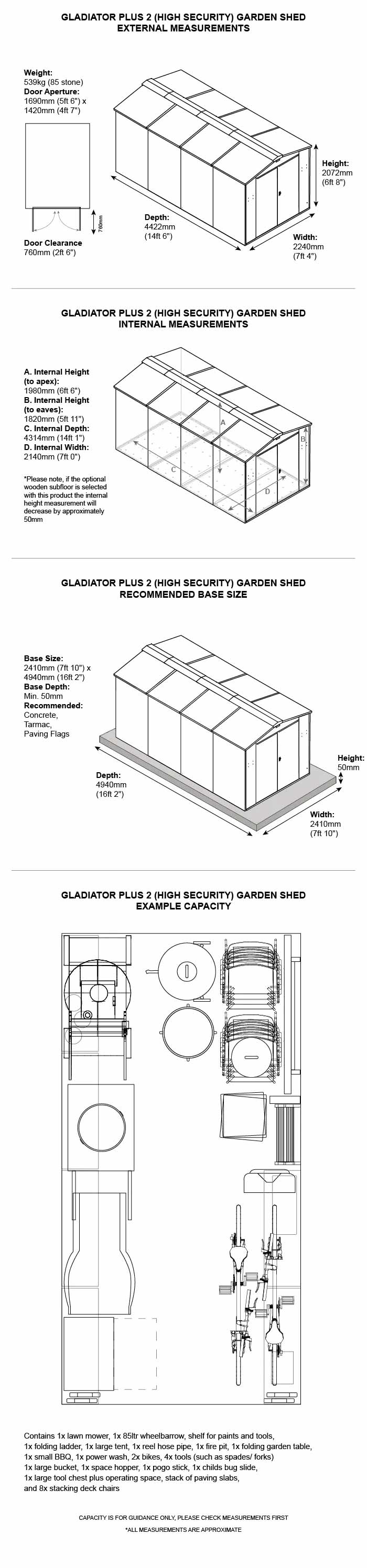 Asgard Centurion Plus 2 Dimensions