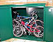 Asgard Annexe metal bike shed 6x3