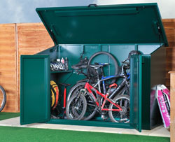 asgard access metal bike shed 7x4