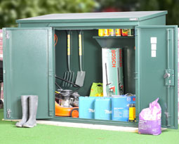 Asgard Annexe metal garden shed 6x3 from Gardien | garden security