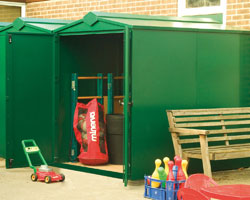 Asgard Centurion large metal shed 5x7 from Gardien | garden security