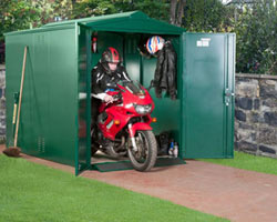 Metal Motorbike Shed from Gardien | garden security